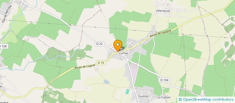 localisation de l'entreprise SCI LACOSTE  CHASSORS