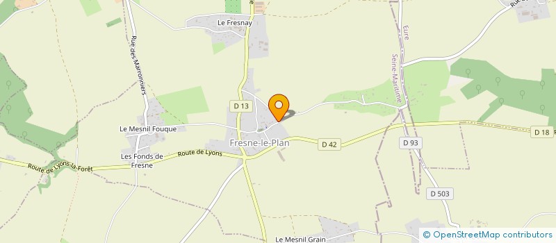 localisation de l'entreprise SCI LACOSTE  FRESNE-LE-PLAN