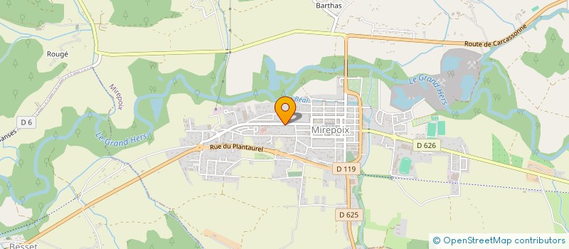 localisation de l'entreprise SCI LACOSTE FRERES à MIREPOIX