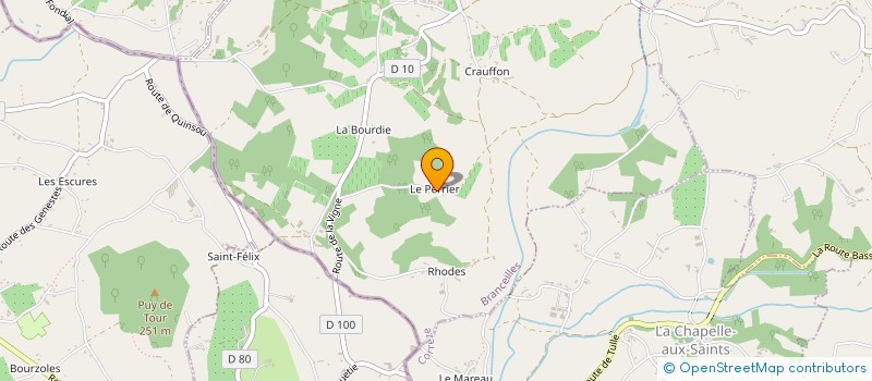 localisation de l'entreprise SCI LACOSTE LE PERRIER  BRANCEILLES