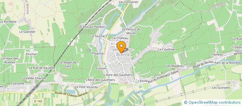 localisation de l'entreprise SCI LACOTE'S à VERNOU-SUR-BRENNE