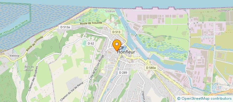 localisation de l'entreprise SCI LACOUDRAIS à HONFLEUR