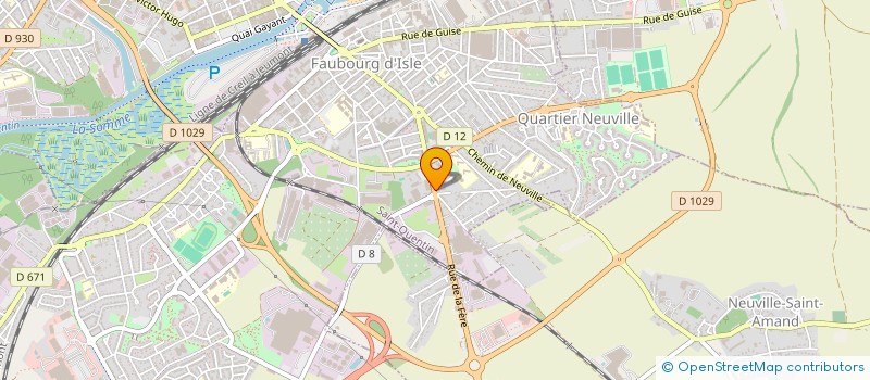 localisation de l'entreprise SCI LACOUR à SAINT-QUENTIN