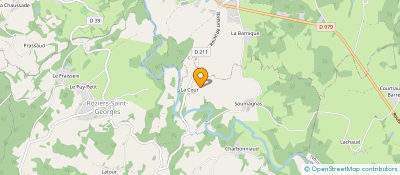 localisation de l'entreprise SCI LACOUR à ROZIERS-SAINT-GEORGES