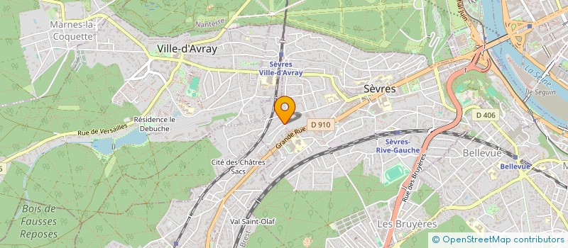 localisation de l'entreprise SCI LACOUR GENEST à SEVRES