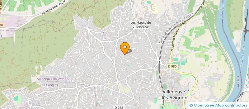 localisation de l'entreprise SCI LACOURMOTTE  VILLENEUVE-LES-AVIGNON