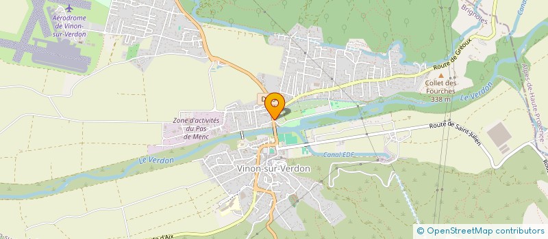 localisation de l'entreprise SCI LACOURTY  VINON-SUR-VERDON