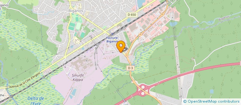 localisation de l'entreprise SCI LACOUTURE  BIGANOS