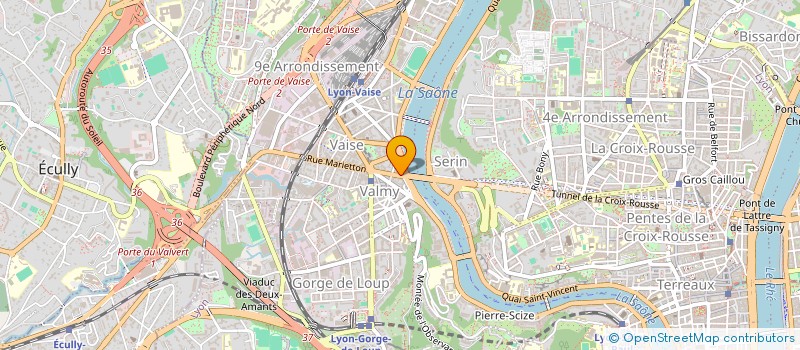 localisation de l'entreprise SCI LACOUTURE  LYON