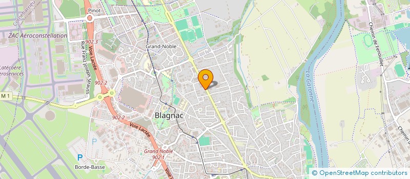 localisation de l'entreprise SCI LACPAG  BLAGNAC