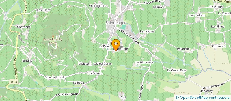 localisation de l'entreprise SCI LACREPINIERE  SAINT-LAGER