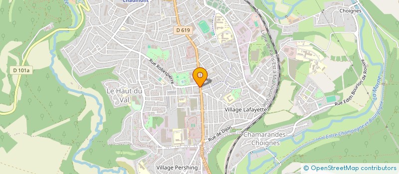 localisation de l'entreprise SCI LACROIX à CHAUMONT