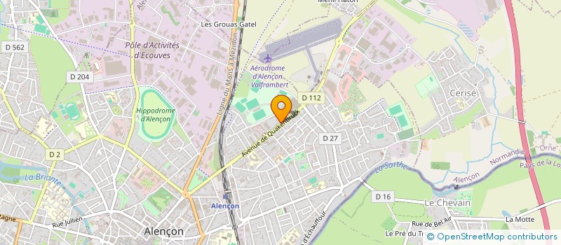 localisation de l'entreprise SCI LACROIX à ALENCON