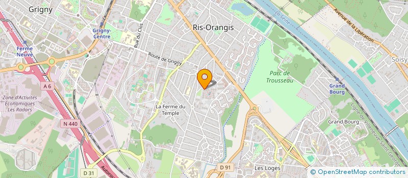 localisation de l'entreprise SCI LACROIX à RIS-ORANGIS
