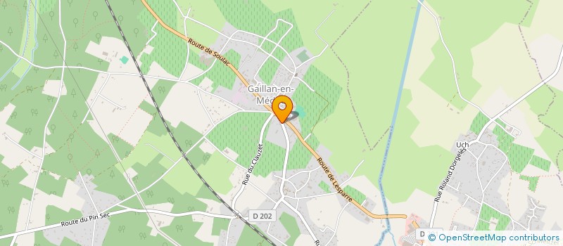 localisation de l'entreprise SCI LACROIX  GAILLAN-EN-MEDOC