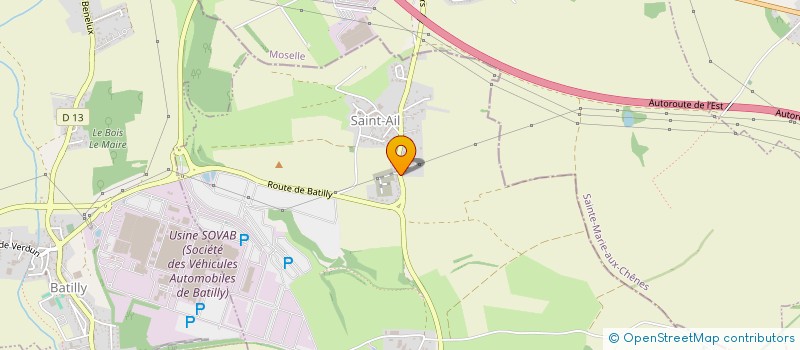 localisation de l'entreprise SCI LACROIX  SAINT-AIL