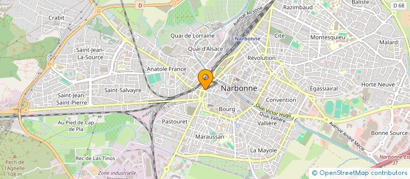 localisation de l'entreprise SCI LACROIX  NARBONNE