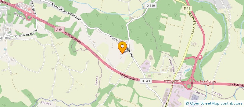 localisation de l'entreprise SCI LACROIX  HASTINGUES