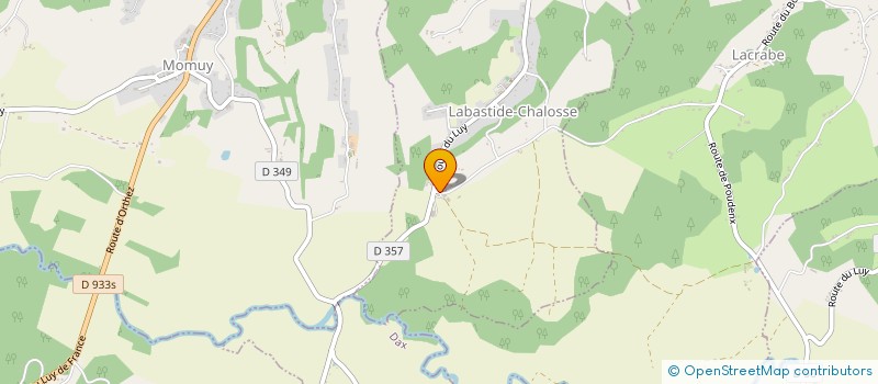 localisation de l'entreprise SCI LACROUTS  LABASTIDE-CHALOSSE