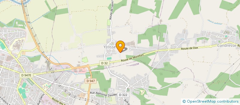 localisation de l'entreprise SCI LACROUZADE  YZOSSE