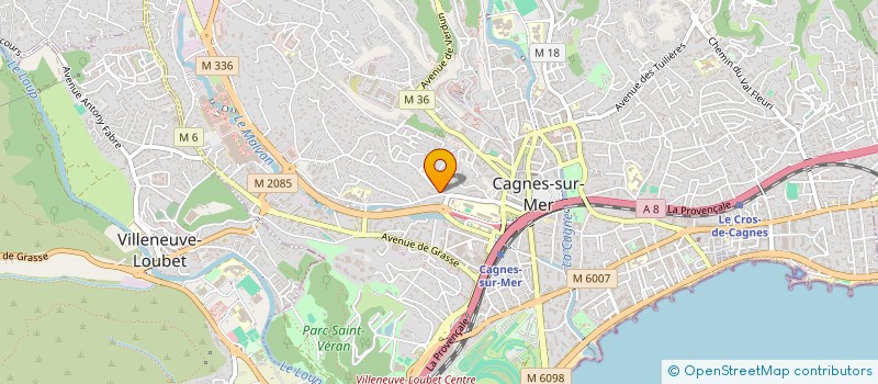 localisation de l'entreprise SCI LACS à CAGNES-SUR-MER