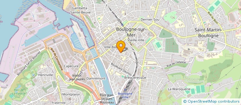 localisation de l'entreprise SCI LACSAP  BOULOGNE-SUR-MER