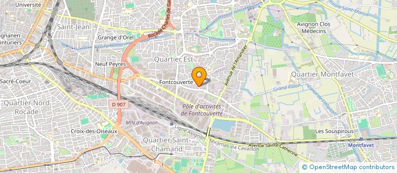 localisation de l'entreprise SCI LACURIE  AVIGNON