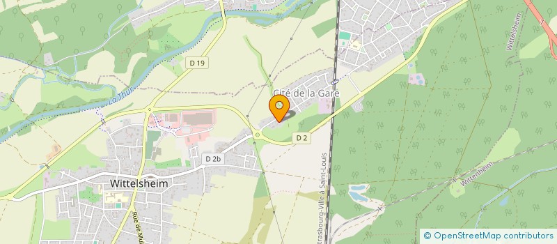 localisation de l'entreprise SCI LAD  WITTELSHEIM