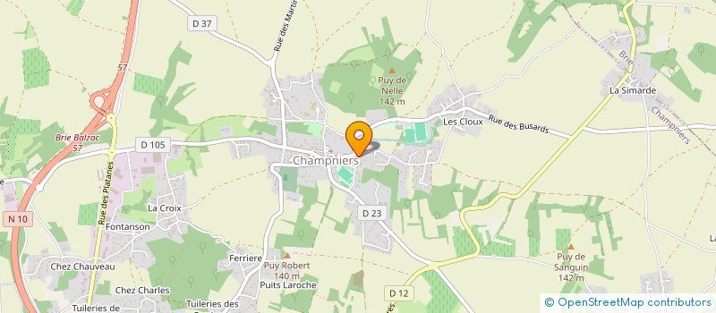 localisation de l'entreprise SCI LAD à CHAMPNIERS