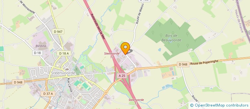 localisation de l'entreprise SCI LADA  STEENVOORDE