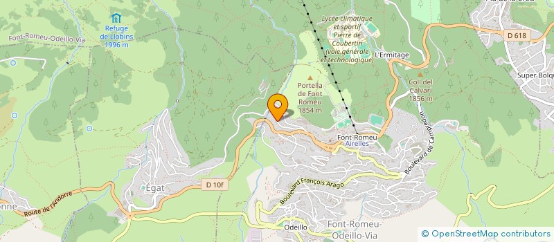 localisation de l'entreprise SCI LADAJO  FONT-ROMEU-ODEILLO-VIA