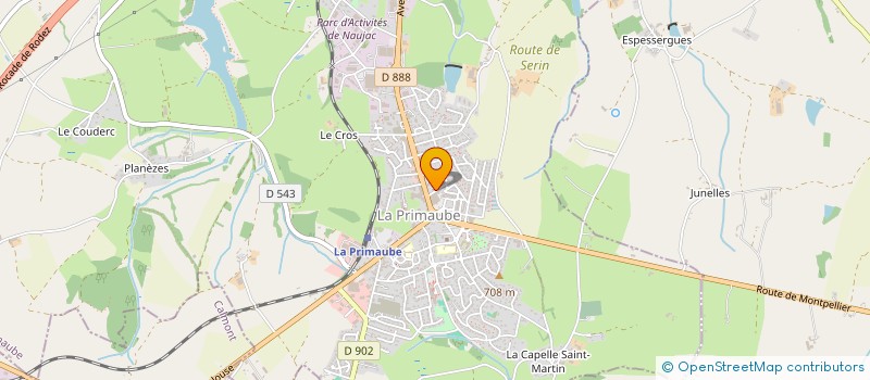 localisation de l'entreprise SCI LADAME MAFA  LUC-LA-PRIMAUBE