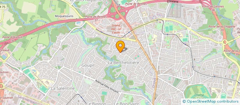 localisation de l'entreprise SCI LADE à ORVAULT