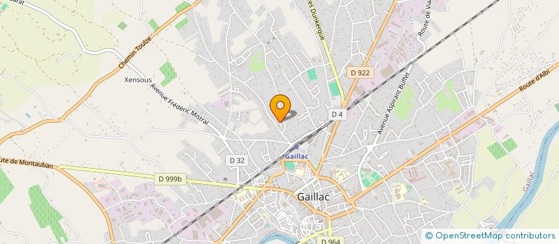 localisation de l'entreprise SCI LADEO  GAILLAC