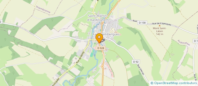 localisation de l'entreprise SCI LADHAU  FAUQUEMBERGUES