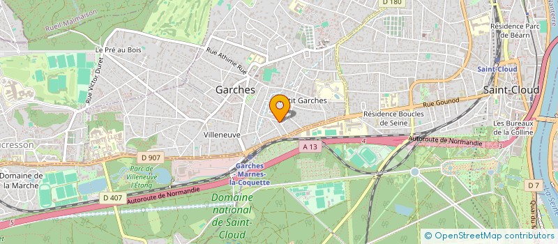 localisation de l'entreprise SCI LADIGUE à GARCHES