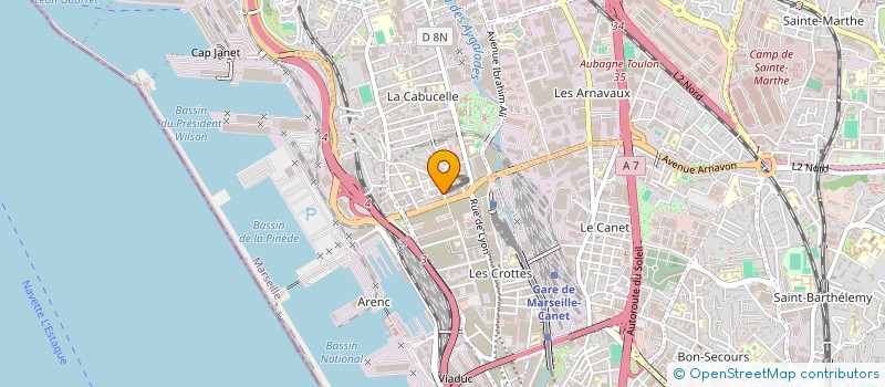 localisation de l'entreprise SCI LADMA à MARSEILLE