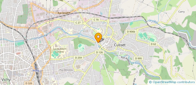 localisation de l'entreprise SCI LADRET à CUSSET