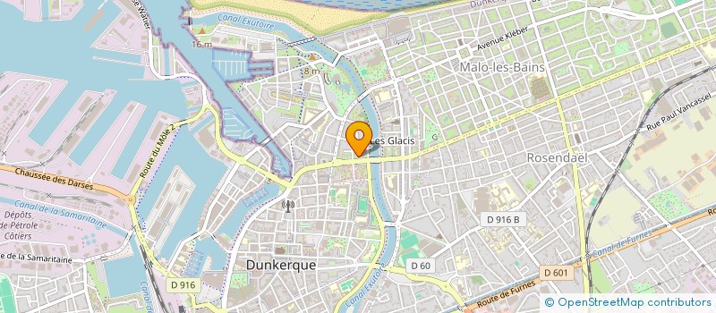 localisation de l'entreprise SCI LADY  DUNKERQUE