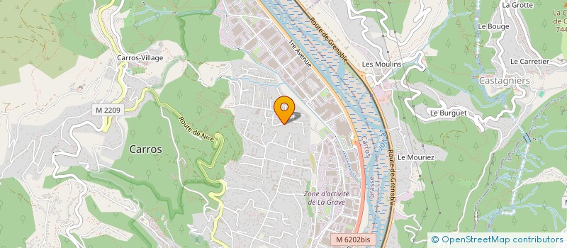 localisation de l'entreprise SCI LADY BIRD à CARROS