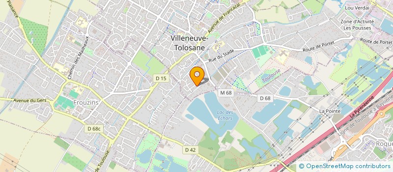 localisation de l'entreprise SCI LADY BUG à VILLENEUVE-TOLOSANE