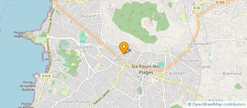 localisation de l'entreprise SCI LADY GADY à SIX-FOURS-LES-PLAGES