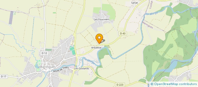 localisation de l'entreprise SCI LADY VIALLE  LUZILLAT