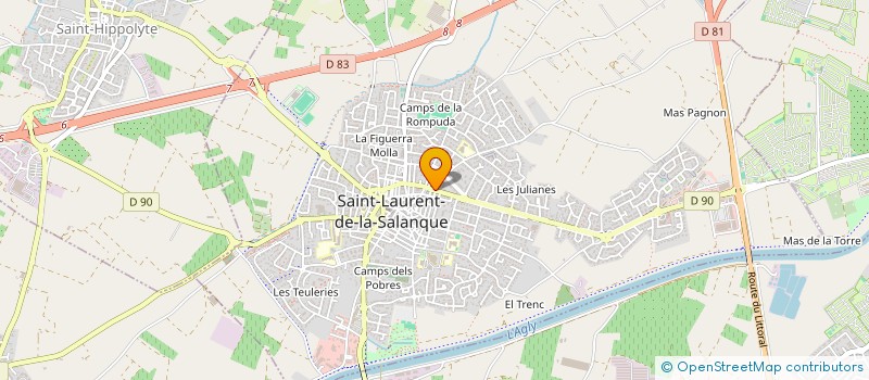 localisation de l'entreprise SCI LAE.NI  SAINT-LAURENT-DE-LA-SALANQUE