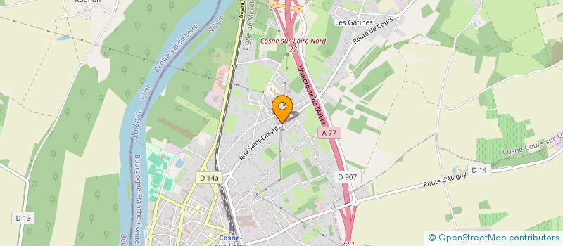 localisation de l'entreprise SCI LAECLEM à COSNE-COURS-SUR-LOIRE