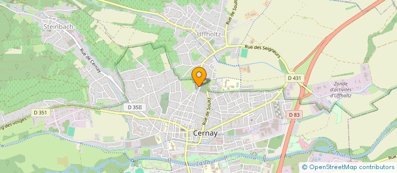 localisation de l'entreprise SCI LAELIA  CERNAY