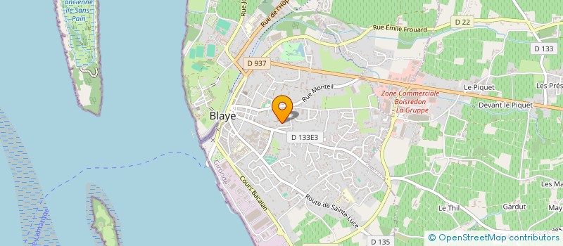 localisation de l'entreprise SCI LAELIA à BLAYE