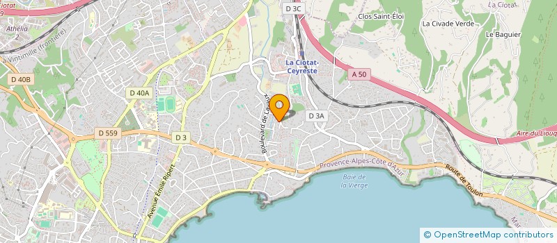 localisation de l'entreprise SCI LAELO  LA CIOTAT