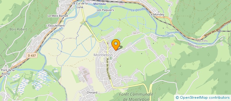 localisation de l'entreprise SCI LAEMA  MONTLEBON