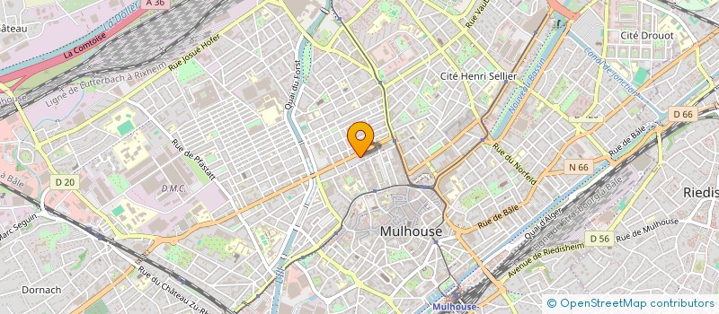 localisation de l'entreprise SCI LAEMANN  MULHOUSE